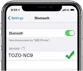 TOZO - NC9 - TWS Automatisches Koppeln Schritt 2 TWS Automatisches Koppeln Schritt 2
