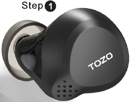 TOZO - NC7 - So tragen Sie Ihre TOZO Ohrhörer Schritt 2 So tragen Sie Ihre TOZO Ohrhörer Schritt 2