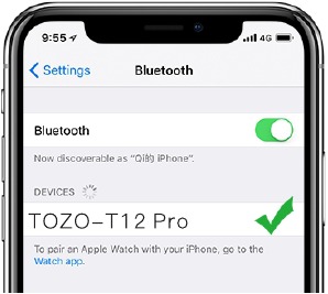 TOZO - T12 Pro - TWS Auto-Kopplung Schritt 2 TWS Auto-Kopplung Schritt 2