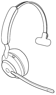 Jabra - Evolve2 65 - Tragestile Mono-Variante Schritt 1 Tragestile Mono-Variante Schritt 1