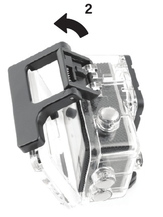 Explore One - 4K WiFi Action Camera - Wasserdichtes Gehäuse öffnen und schließen Schritt 2 Wasserdichtes Gehäuse öffnen und schließen Schritt 2
