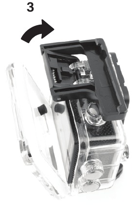Explore One - 4K WiFi Action Camera - Wasserdichtes Gehäuse öffnen und schließen Schritt 3 Wasserdichtes Gehäuse öffnen und schließen Schritt 3