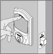 Schlage - SENSE - VON AUSSEN Zum Verriegeln VON AUSSEN Zum Verriegeln