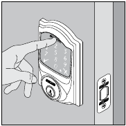 Schlage - SENSE - VON AUSSEN Zum Entriegeln VON AUSSEN Zum Entriegeln