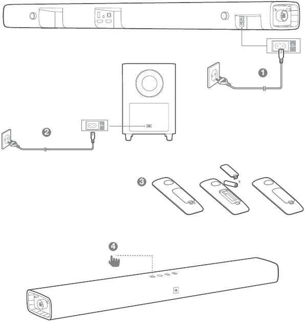 Harman - JBL Bar 5.1 - System einschalten System einschalten