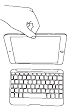 Zagg - Rugged Book - EINSETZEN/ENTNEHMEN IHRES TABLETS Schritt 3 EINSETZEN/ENTNEHMEN IHRES TABLETS Schritt 3