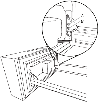 KitchenAid - KRMF706ESS01 - Schubladenblenden nach oben/unten einstellen Schritt 4 Schubladenblenden nach oben/unten einstellen Schritt 4