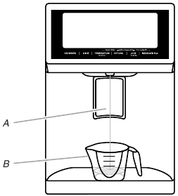 KitchenAid - KRMF706ESS01 - Mengenabfüllung kalibrieren Schritt 1 Mengenabfüllung kalibrieren Schritt 1