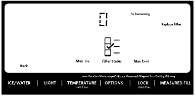 KitchenAid - KRMF706ESS01 - Filterstatus Filterstatus