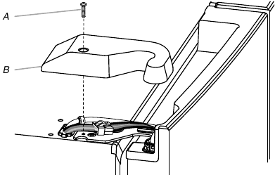 KitchenAid - KRMF706ESS01 - Linke Kühlschranktür entfernen Schritt 1 Linke Kühlschranktür entfernen Schritt 1