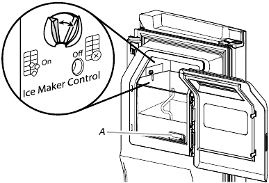 KitchenAid - KRMF706ESS01 - Eisbereiter ein-/ausschalten Stil 1 Schritt 2 Eisbereiter ein-/ausschalten Stil 1 Schritt 2