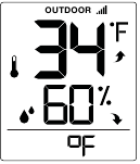 La Crosse Technology - C84428 - Einstellungsreihenfolge Fahrenheit/Celsius Einstellungsreihenfolge Fahrenheit/Celsius