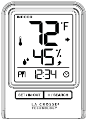La Crosse Technology - C84428 - Innen- oder Außendaten anzeigen Innentemperatur-/-feuchtigkeitsmesswerte Innen- oder Außendaten anzeigen Innentemperatur-/-feuchtigkeitsmesswerte