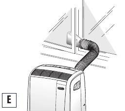 DeLonghi - PAC N130HPE - KLIMAANLAGE OHNE INSTALLATION - Fenstertür KLIMAANLAGE OHNE INSTALLATION - Fenstertür