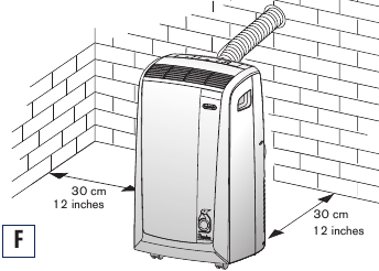 DeLonghi - PAC N130HPE - SEMI-PERMANENTE INSTALLATION - Schritt 1 SEMI-PERMANENTE INSTALLATION - Schritt 1