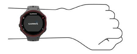 Garmin - Forerunner 235 - Tragen des Geräts und Herzfrequenz Tragen des Geräts und Herzfrequenz