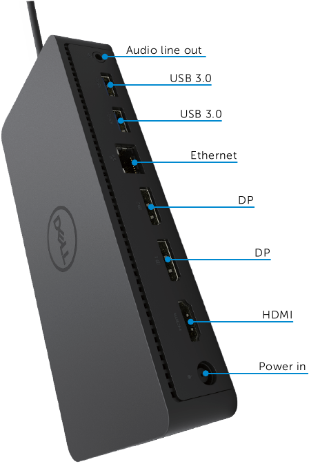 Dell - D6000 - Rückansicht Rückansicht