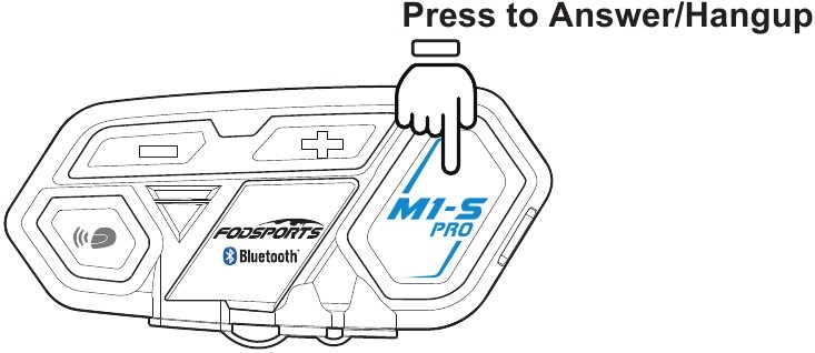 FODSPORTS - M1-S Pro - Annehmen/Auflegen Annehmen/Auflegen