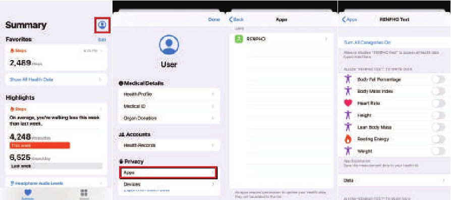 RENPHO - ES-CS20M - Apple Health Schritt 2 Apple Health Schritt 2