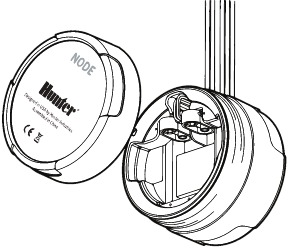 Hunter - NODE-100 - ANSCHLUSS DER BATTERIE/BATTERIEN ANSCHLUSS DER BATTERIE/BATTERIEN