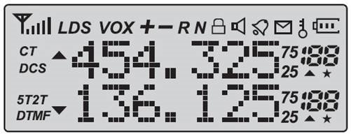 Baofeng - UV-82 - LCD-ANZEIGE LCD-ANZEIGE