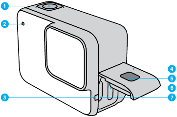 GoPro - HERO7 Silver - Lernen Sie Ihre HERO7 Silver kennen Schritt 1 Lernen Sie Ihre HERO7 Silver kennen Schritt 1