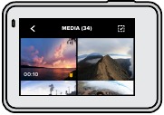 GoPro - HERO7 Silver - VERWENDUNG DER GALERIEANSICHT VERWENDUNG DER GALERIEANSICHT