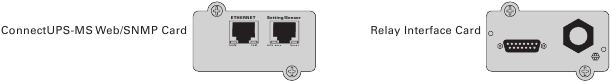 Eaton - 9130 - Abbildung 23. Optionale Konnektivitätskarten. Abbildung 23. Optionale Konnektivitätskarten.