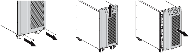 Eaton - 9130 - Abbildung 27. Entfernen der vorderen USV-Abdeckung. Abbildung 27. Entfernen der vorderen USV-Abdeckung.