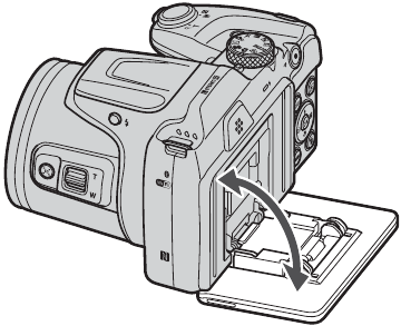 Nikon - COOLPIX B500 - Ändern des Monitorwinkels Schritt 1 Ändern des Monitorwinkels Schritt 1