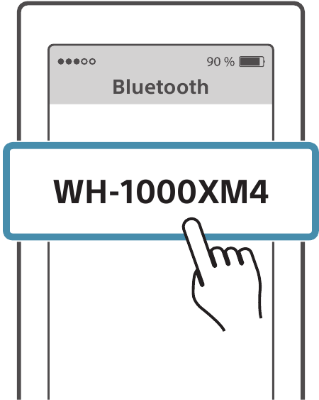Sony - WH-1000XM4 - Bluetooth-Verbindung Schritt 5 Bluetooth-Verbindung Schritt 5