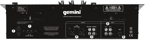 Gemini - CDM-3200 - Rückseite Rückseite