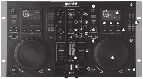Gemini - CDM-3200 - Oberseite Oberseite