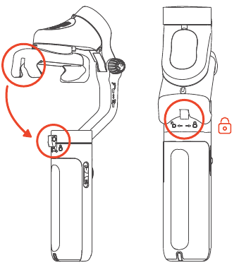 Hohem - iSteady X2 - Wie man den Gimbal zusammenfaltet? Wie man den Gimbal zusammenfaltet?