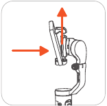 Hohem - iSteady X2 - Wie montiert und balanciert man ein Mobiltelefon am Gimbal? Schritt 4 Wie montiert und balanciert man ein Mobiltelefon am Gimbal? Schritt 4