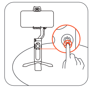 Hohem - iSTEADY V2 - Was tun, wenn der Gimbal nach dem Einschalten nicht waagerecht ist? Schritt 1 Was tun, wenn der Gimbal nach dem Einschalten nicht waagerecht ist? Schritt 1
