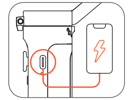 Hohem - iSTEADY V2 - Als Notfall-Powerbank verwenden Als Notfall-Powerbank verwenden
