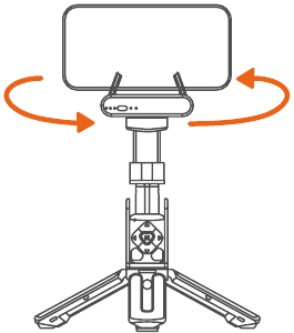 Hohem - iSteady Q - 360° Horizontalrotation 360° Horizontalrotation