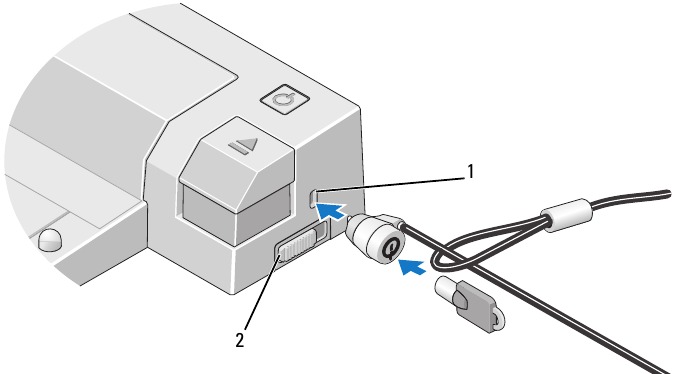 Dell - E-Port Plus - Sichern des Dell E-Port Plus Sichern des Dell E-Port Plus