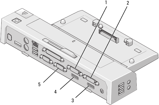 Dell - E-Port Plus - Verwenden des E-Port Plus mit zwei Monitoren Verwenden des E-Port Plus mit zwei Monitoren