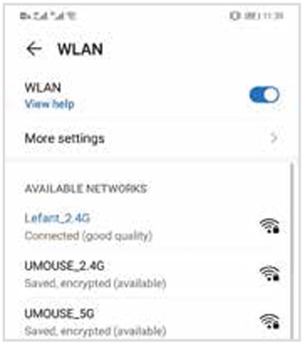lefant - M201 - Mit Ihrem internen 2.4G WLAN-Netzwerk verbinden Mit Ihrem internen 2.4G WLAN-Netzwerk verbinden