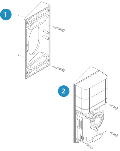 ring - Video Doorbell 4 - Eckhalterung installieren Eckhalterung installieren