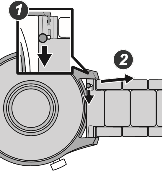 Citizen - P990 - Abnehmen des Armbands von der Uhr Abnehmen des Armbands von der Uhr
