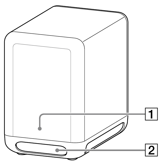 Sony - SA-SW5 - Teile und Bedienelemente Vorderseite Teile und Bedienelemente Vorderseite