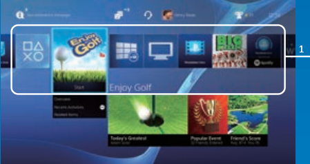 Sony - PS4 - Home-Bildschirm Home-Bildschirm
