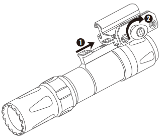 OLIGHT - Odin - PRODUKTINSTALLATION Schritt 6 PRODUKTINSTALLATION Schritt 6