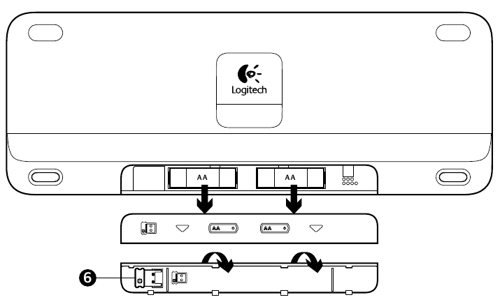Logitech - K400 - Funktionen Schritt 2 Funktionen Schritt 2