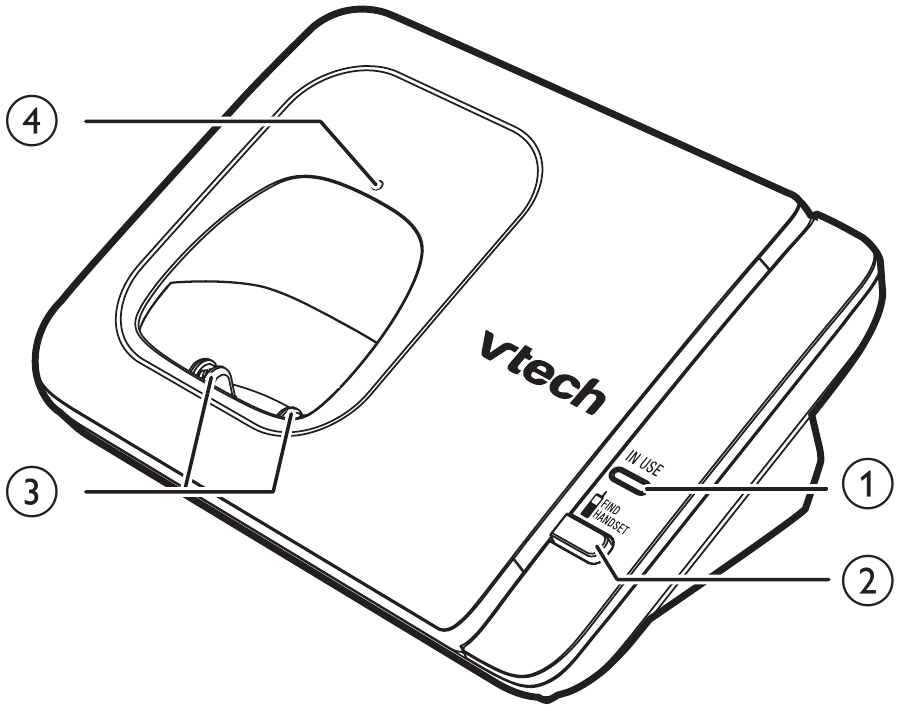 VTech - CS6719 - Telefonbasis-Übersicht Telefonbasis-Übersicht