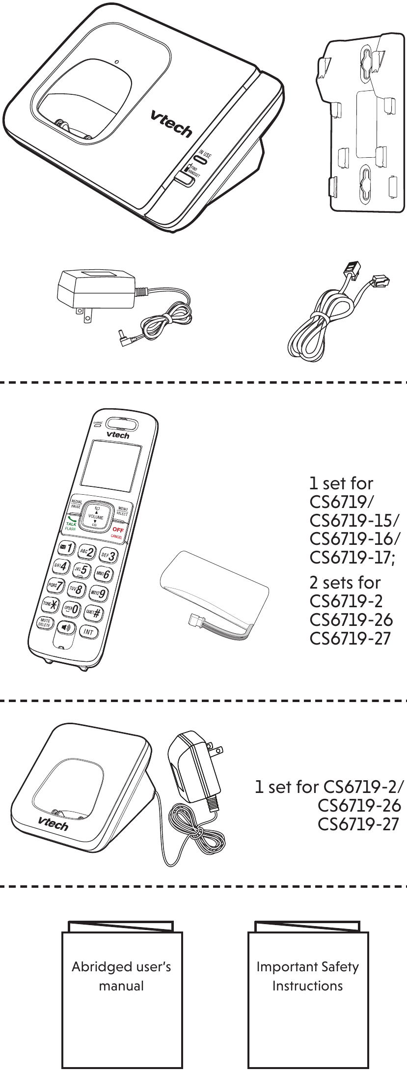 VTech - CS6719 - Lieferumfang Lieferumfang