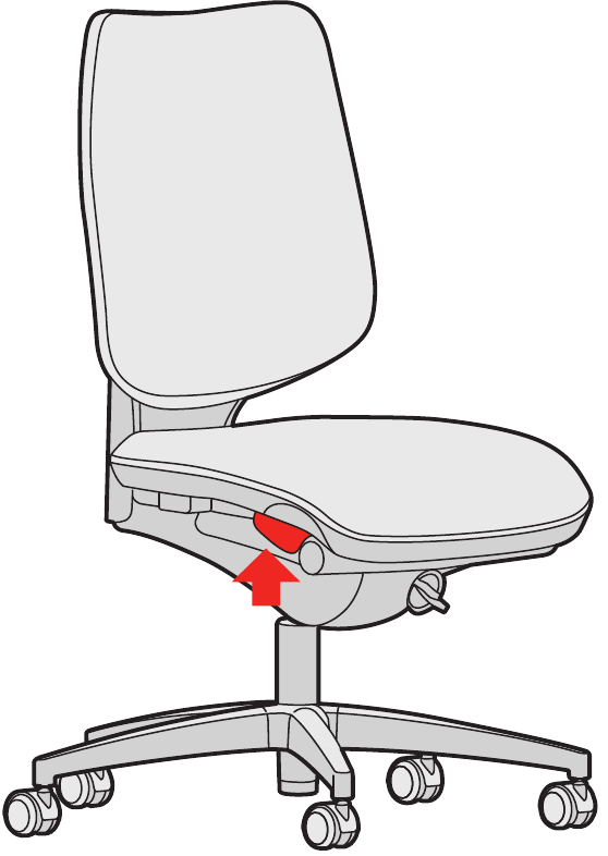 Giroflex - 545 - Sitz- und Rückenlehnenneigung - Schritt 2 Sitz- und Rückenlehnenneigung - Schritt 2